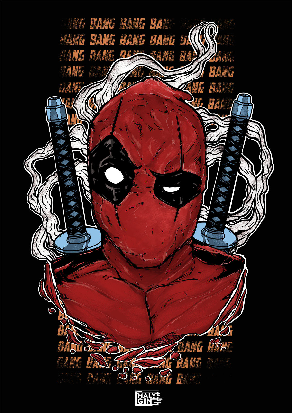 Wallpaper #pmjDFpMBSpphPi3-rQx923 Artstation Deadpool Fan Art