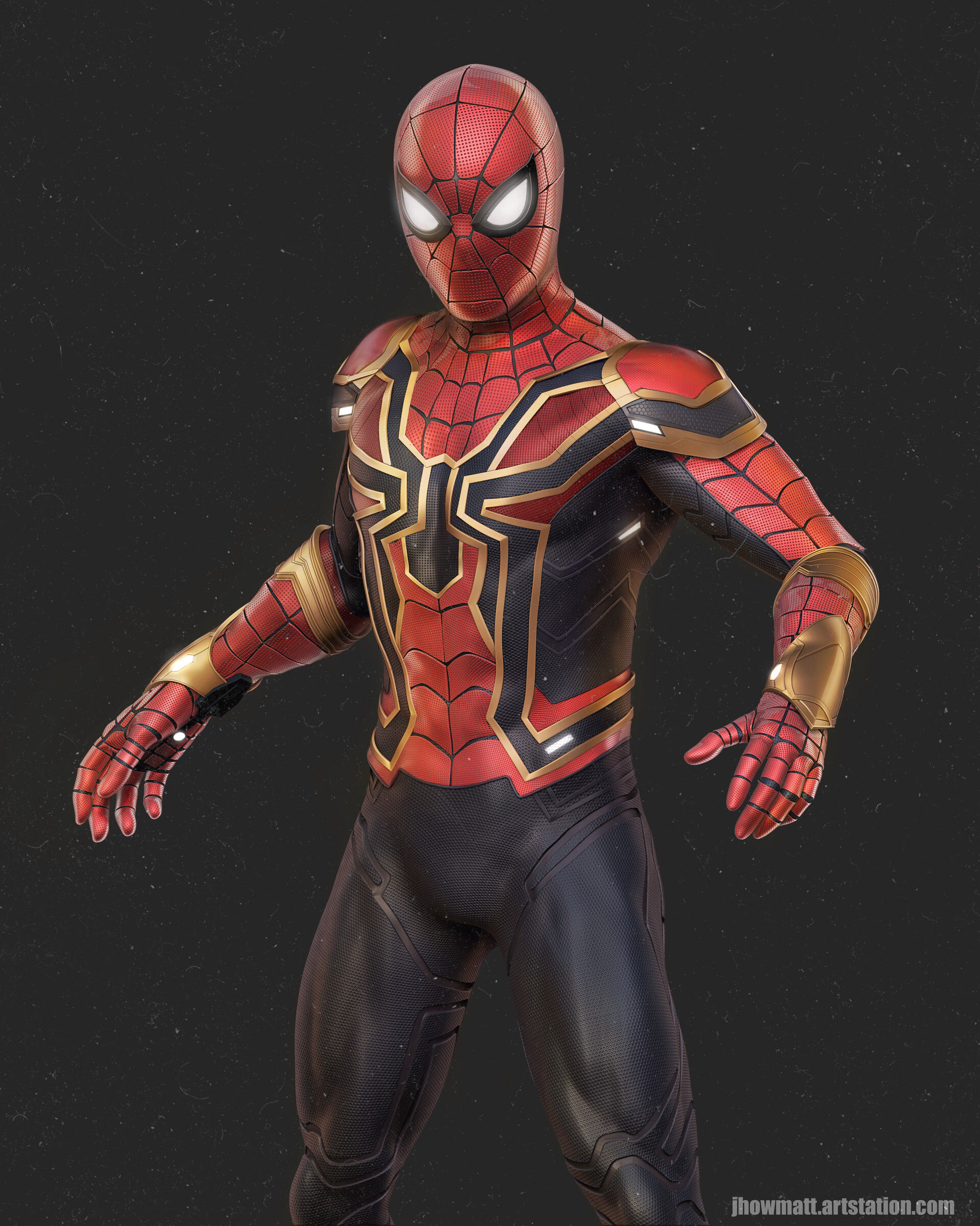 Wallpaper #33a76 Homecomings Iron Spider Suit Revealed Screen Rant