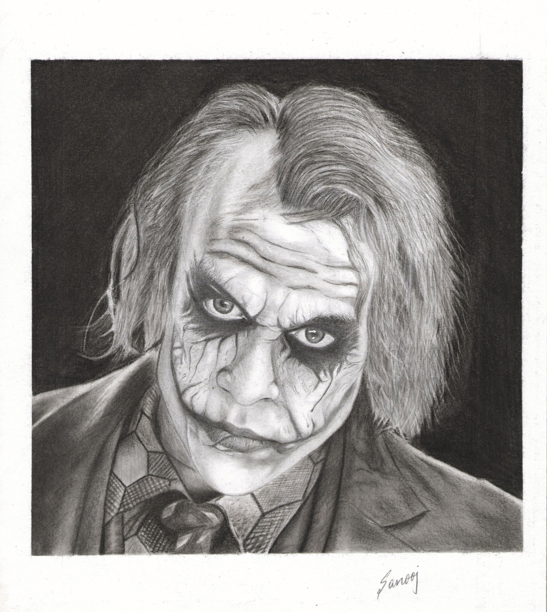 Wallpaper #6xqXUZMB1yWOL4qgNIF3228 Joker Pencil Sketch Heath Ledger by Sanooj T Prouserme