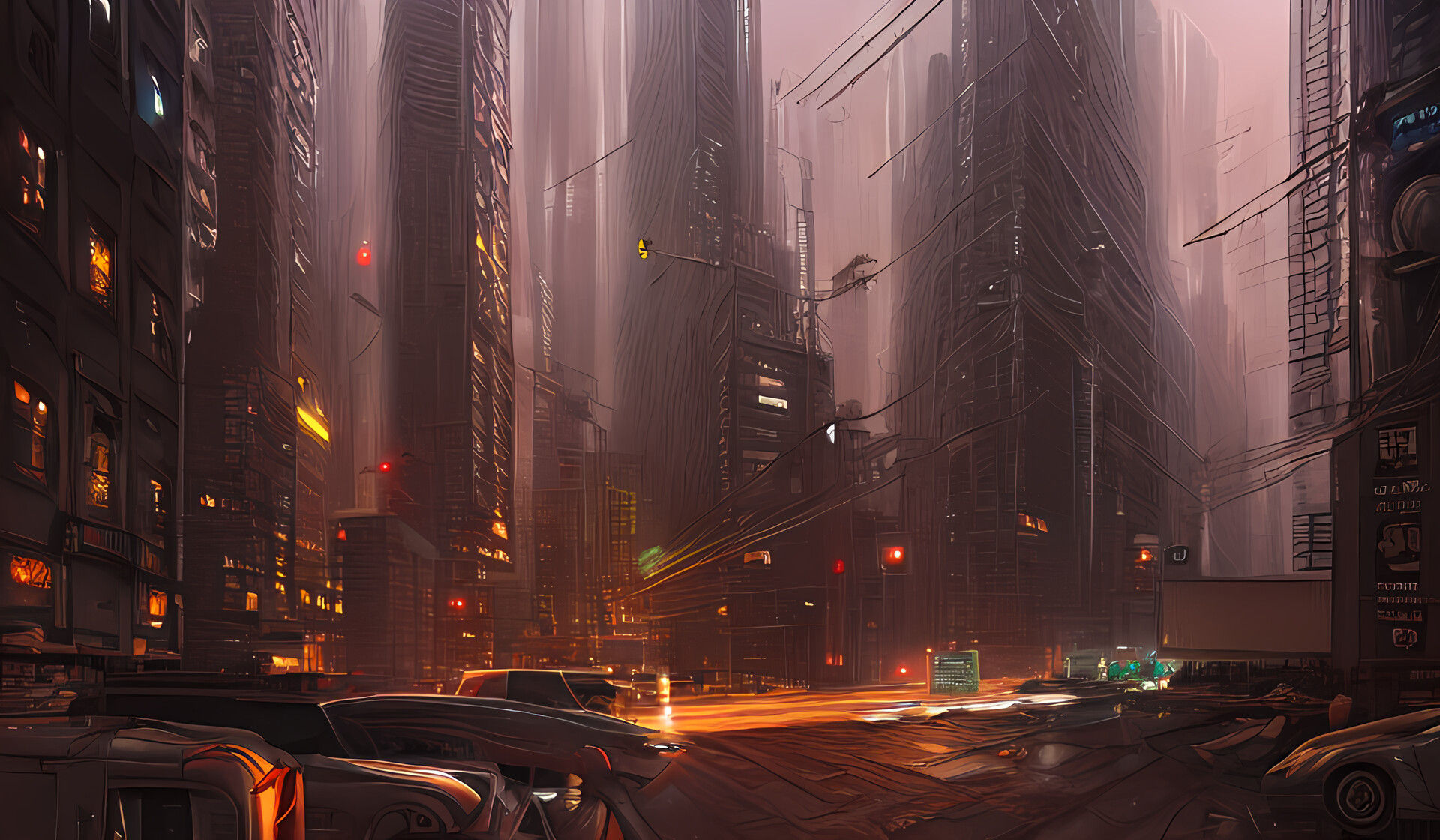 Wallpaper #ImfT-JIBSpphPi3-wItD104 Artstation Dark City