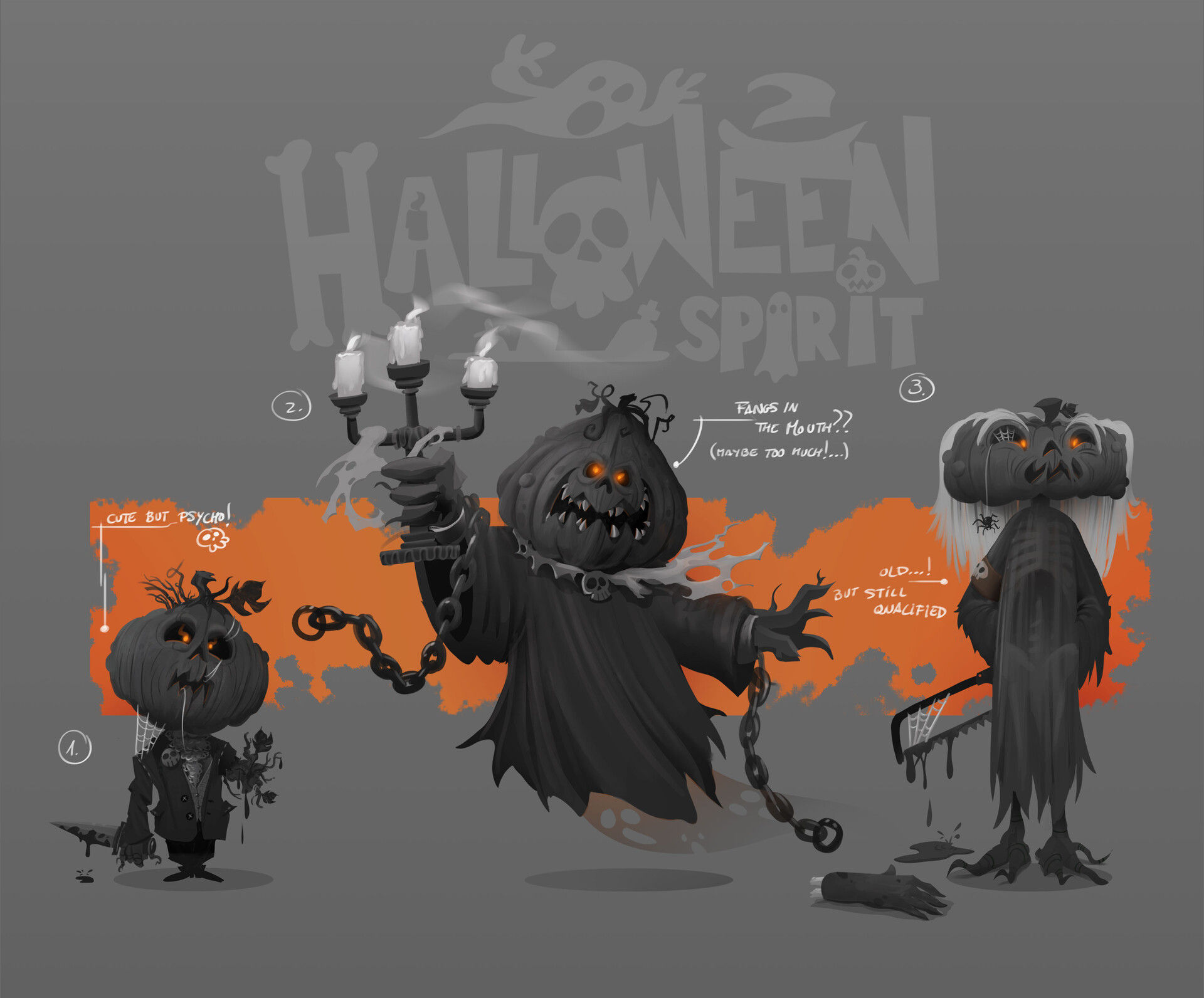 Wallpaper #sljENJMBzN9vxX340T1a179 Artstation Halloween Characters Concept Art