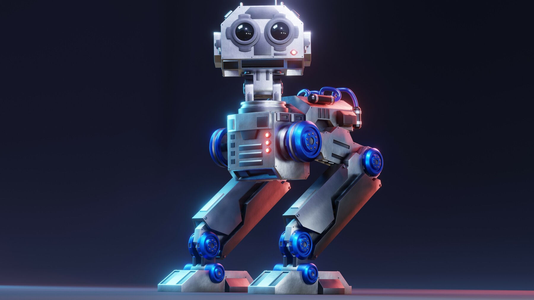 Wallpaper #32cE-5IBSpphPi3-g5LU146 Artstation Sci Fi Mech Robot Rigged Blender Eevee Resources