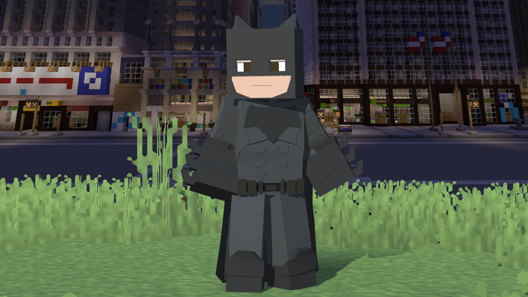 Wallpaper #Ame7DZMBSpphPi3-f-ct7 Artstation Batman Minecraft 3D Model Rigged Resources
