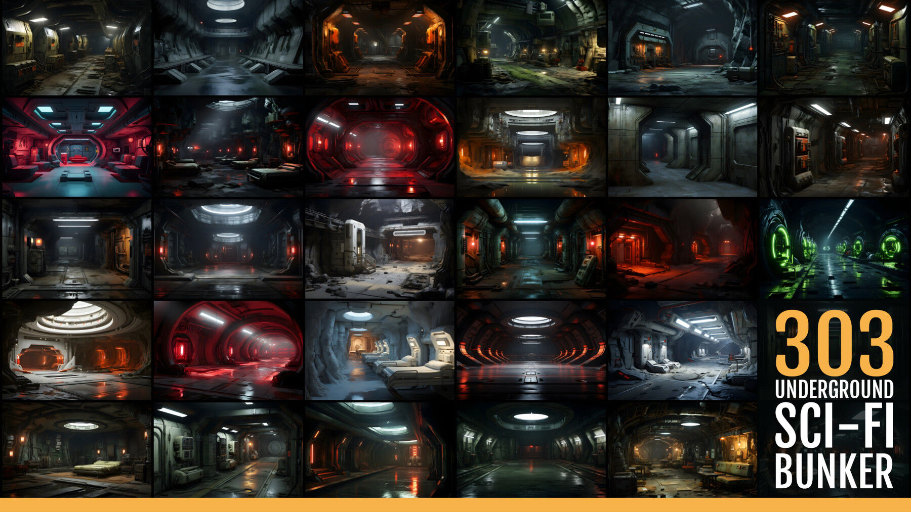 Wallpaper #F2gVHZMBSpphPi3-LCUb75 Artstation 303 Underground Sci Fi Bunker Artworks