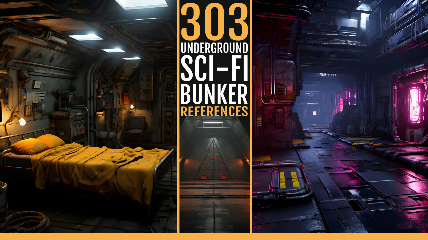 Wallpaper #F2gVHZMBSpphPi3-LCUb208 Artstation 303 Underground Sci Fi Bunker Artworks