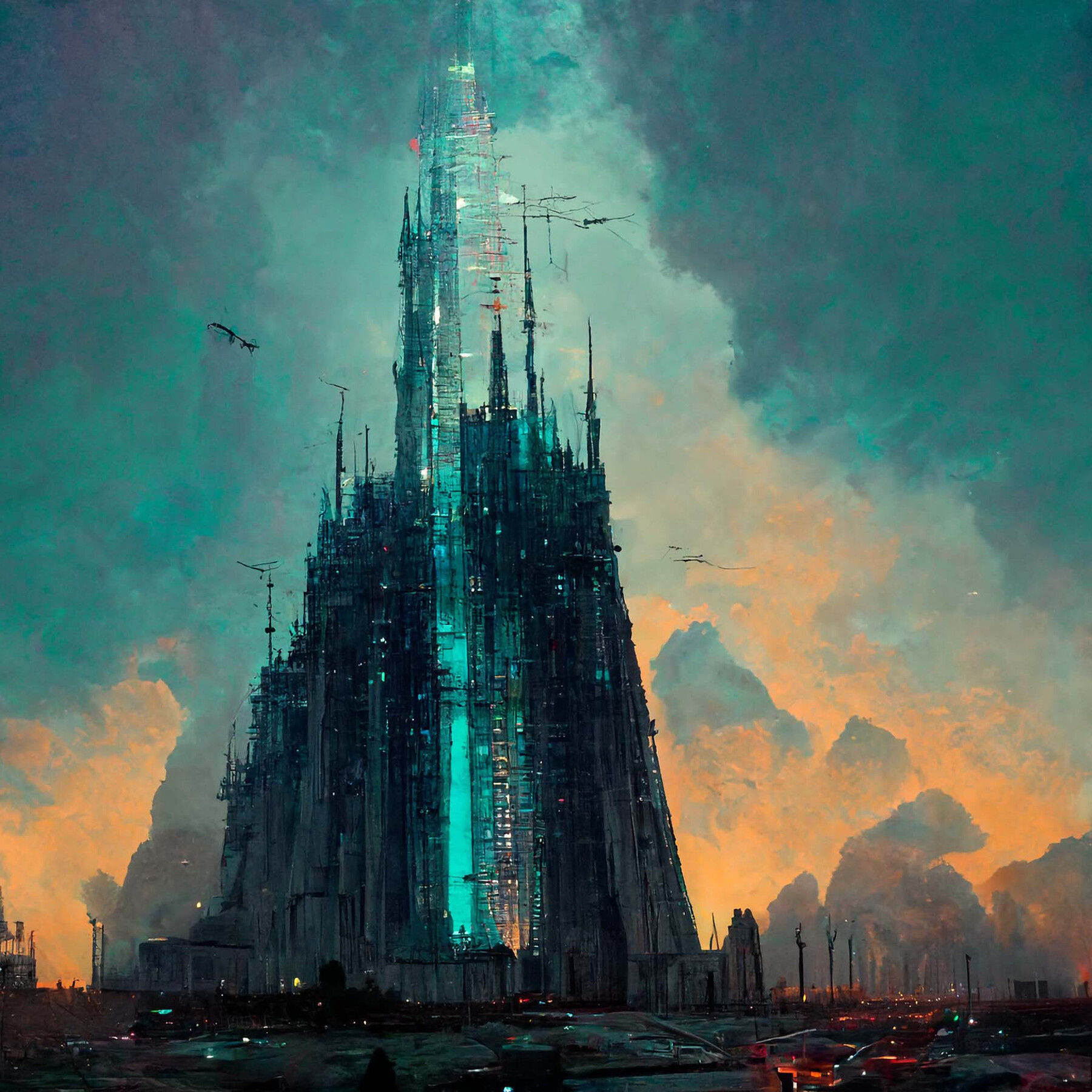 Wallpaper #IQCD4Y4BSdW8dNouOQtf2 Artstation Cyberpunk Towers Collection Artworks