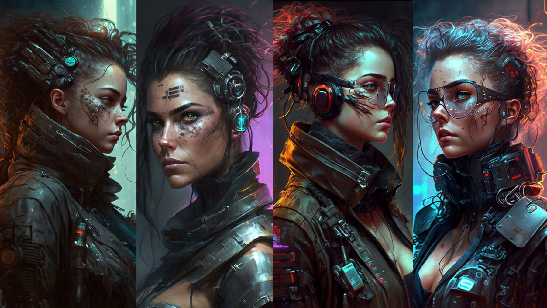 Wallpaper #_xrFTpMB1yWOL4qgkn0x71 Artstation 200 Next Level Cyberpunk Female Character References