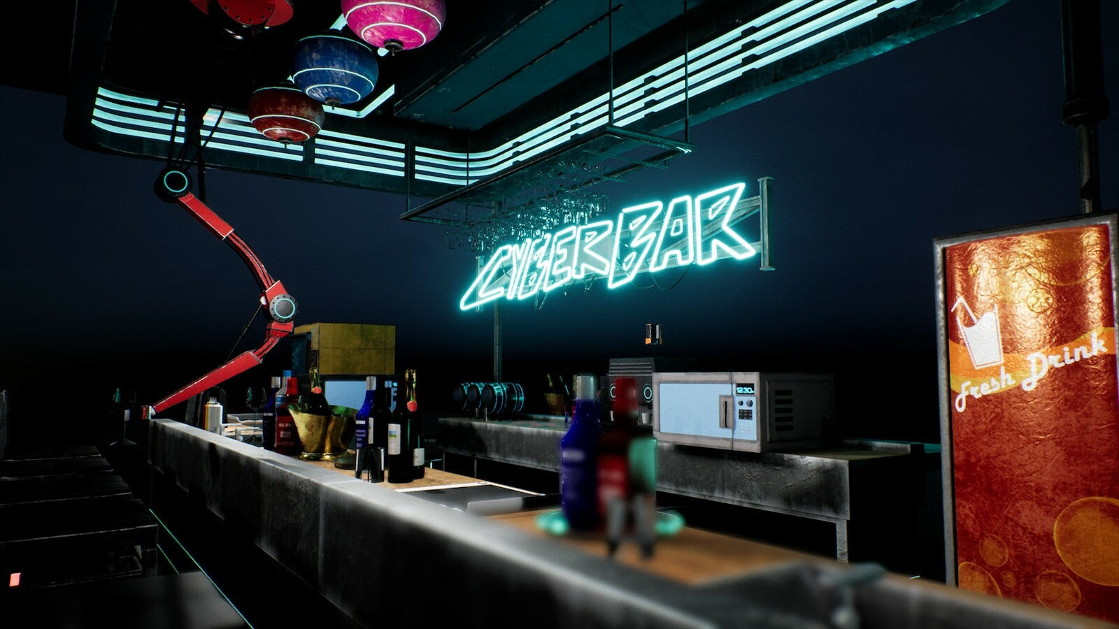 Wallpaper #fmeh-pIBSpphPi3-95Fq43 Artstation Cyberpunk Interior Bundle 3 Products in 1 Game Assets