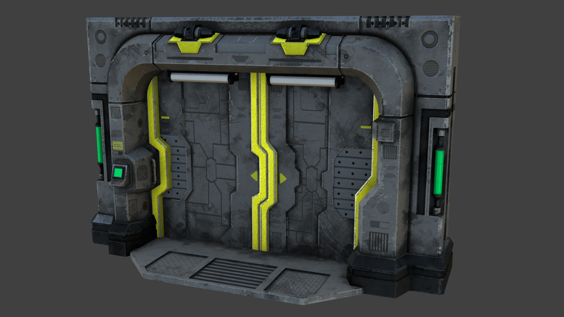 Wallpaper #NWegBpMBSpphPi3-J8JF192 Artstation Sci Fi Blast Door or Gate Low Poly 3D Model Game Assets