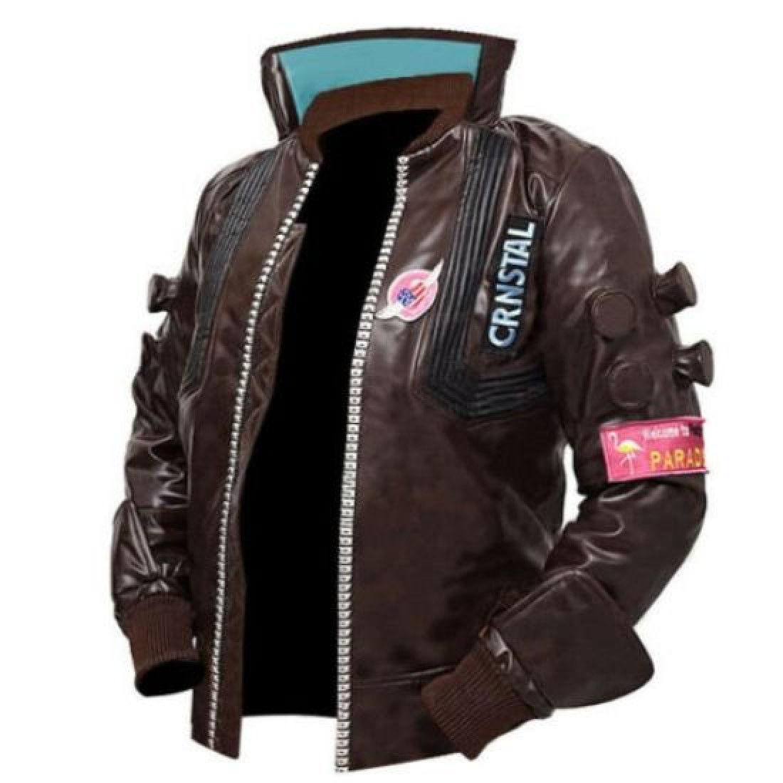 Wallpaper #oUUwkI4B7YBJg1BVBp2P17 Cyberpunk 2077 Bomber Jacket Samurai Leather Jacket