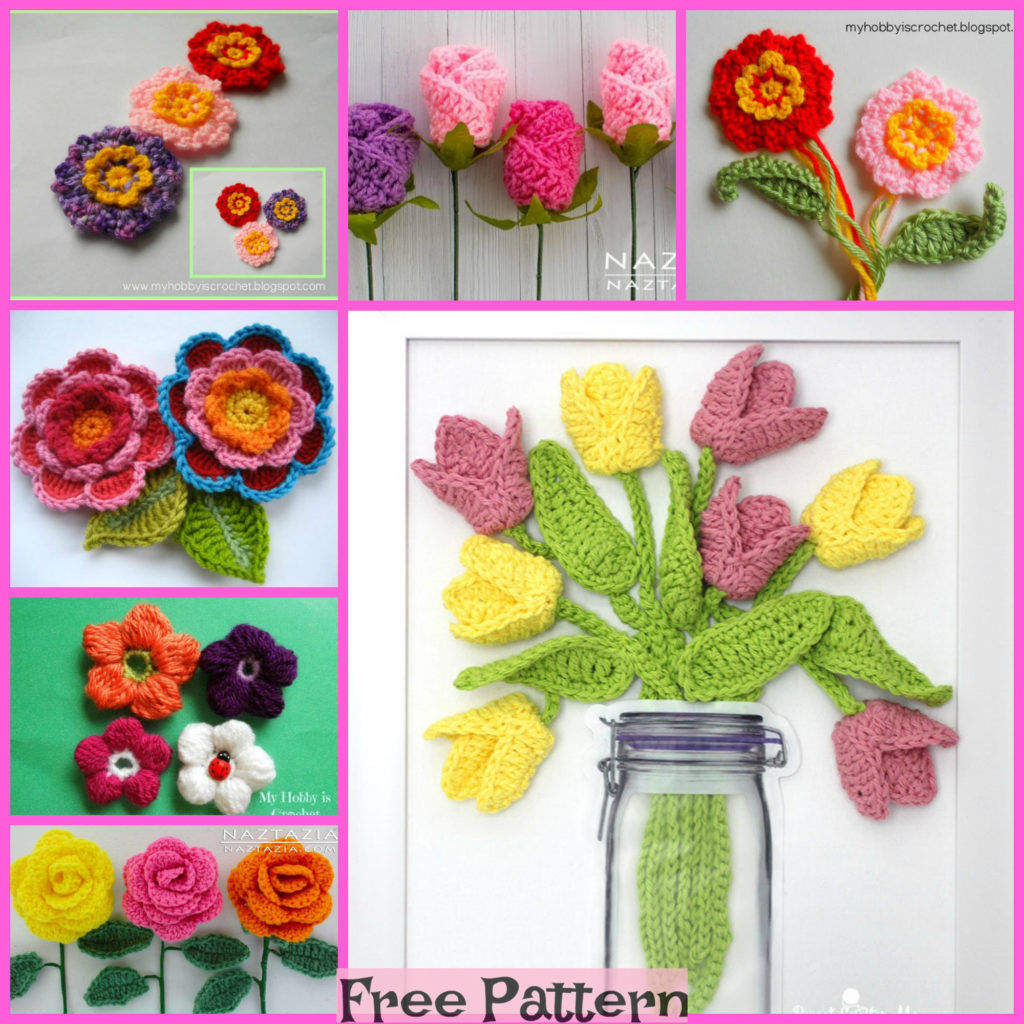 Wallpaper #pWfB7pIBSpphPi3-dF4W181 12 Beautiful Crocheted Flowers Free Patterns Diy 4 Ever