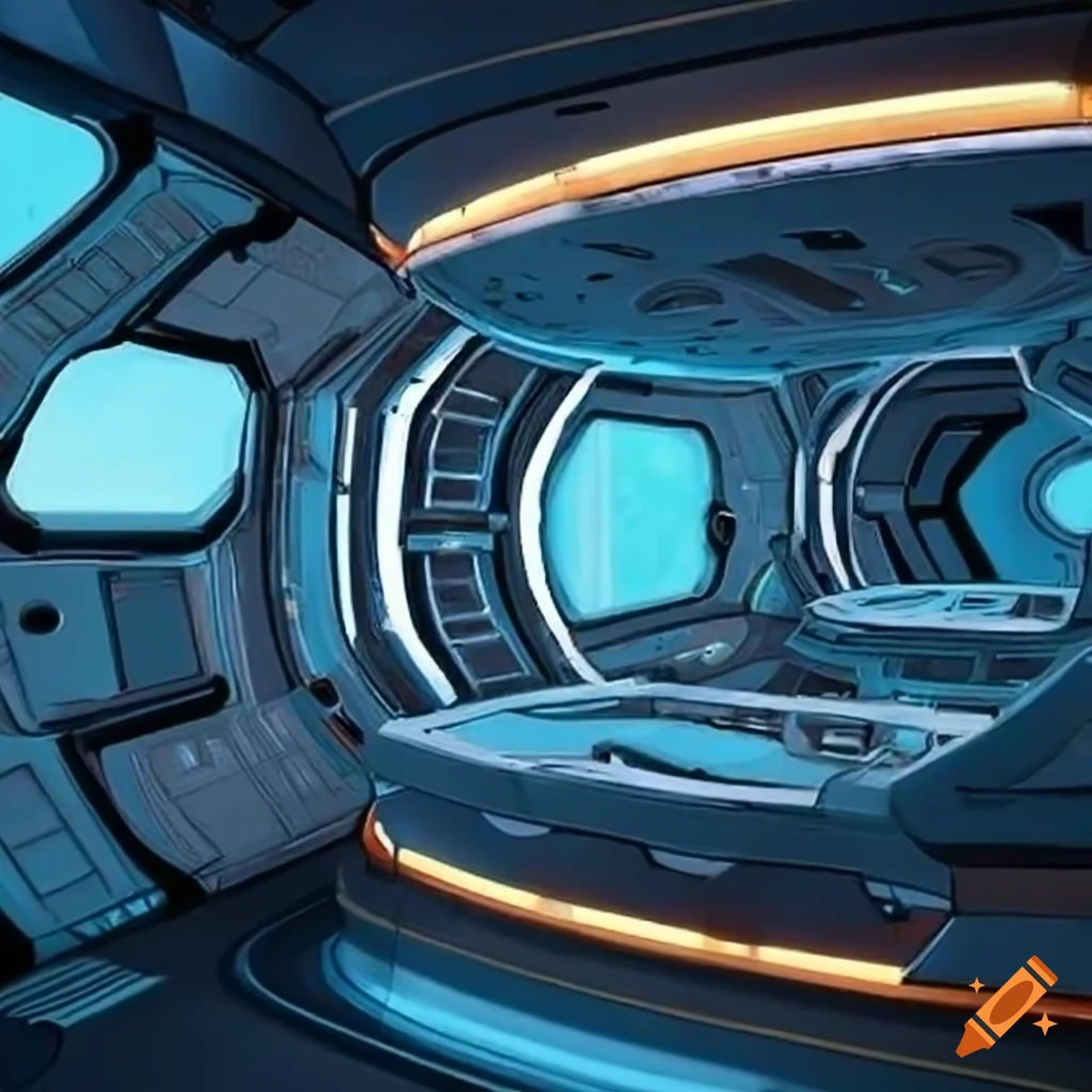 Wallpaper #r7gj2JIBJvJKYCmEhOZY134 Interior of a Spaceship