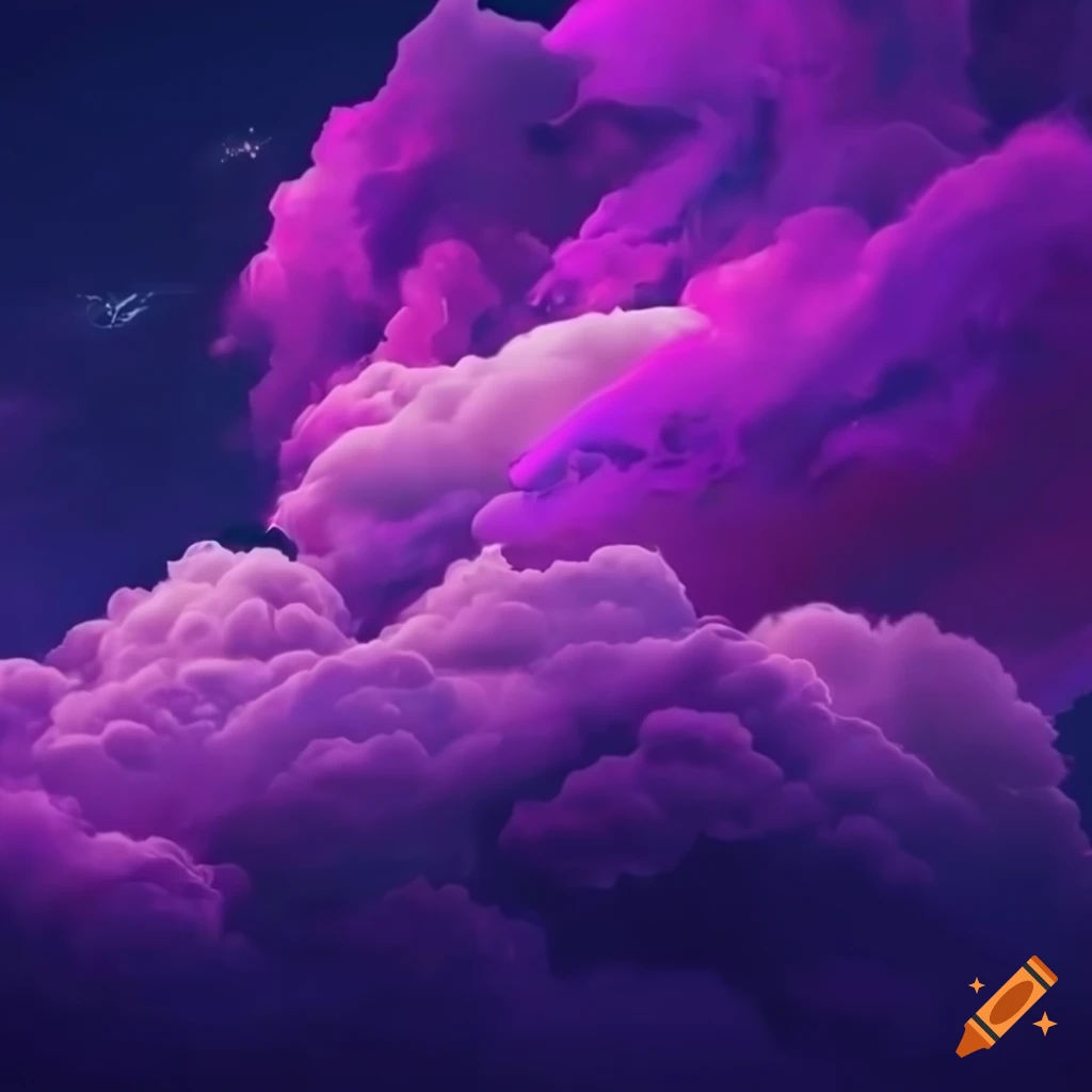 Wallpaper #Um05apcBycdYOYFT-nEf43 Purple Cyberpunk Clouds on Craiyon