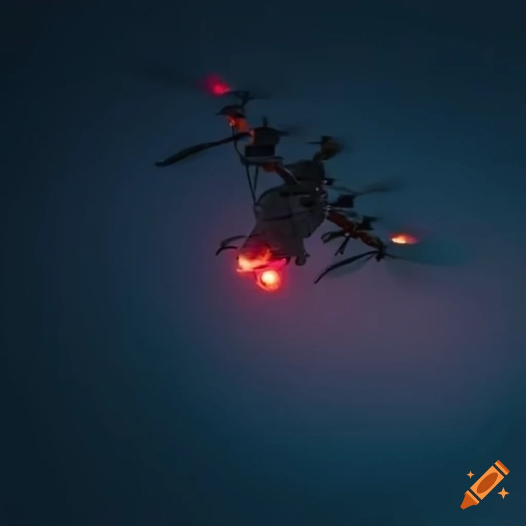 Wallpaper #phoQUpMB1yWOL4qgsYK195 Swarm of Drones in Flight on Craiyon