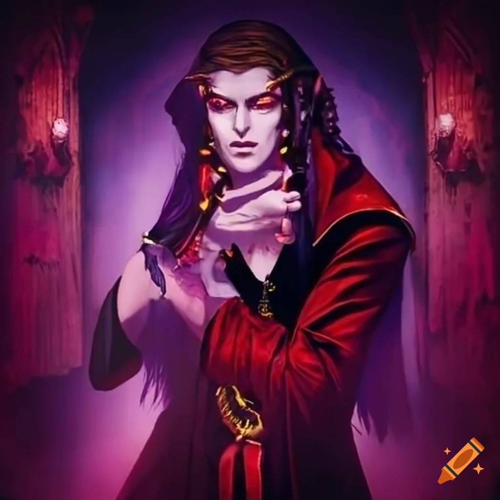 Wallpaper #UEBvMJMBJhL2WPbav8H-243 Dracula Merged with Dionysus Artwork on Craiyon