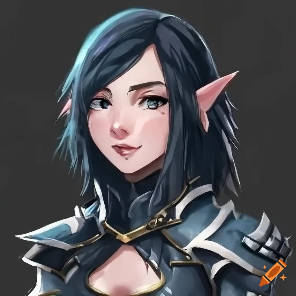 Wallpaper #FljiM5MBzN9vxX34CjrH291 Detailed Concept Art of a Confident Female Elf