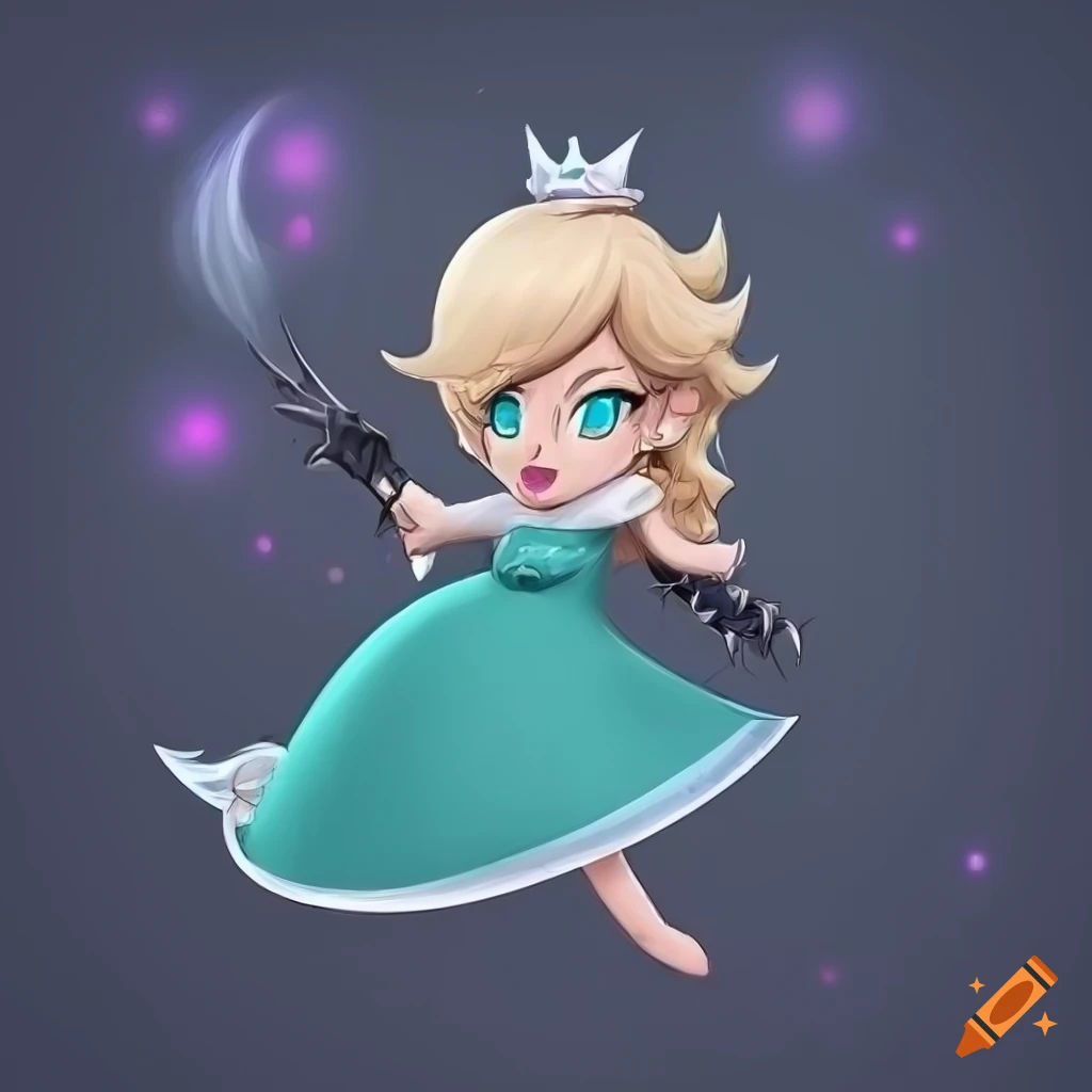 Wallpaper #8c6vJZMB71dOy6JZMRQu284 Dark Hybrid Character of Bowser and Rosalina on Craiyon