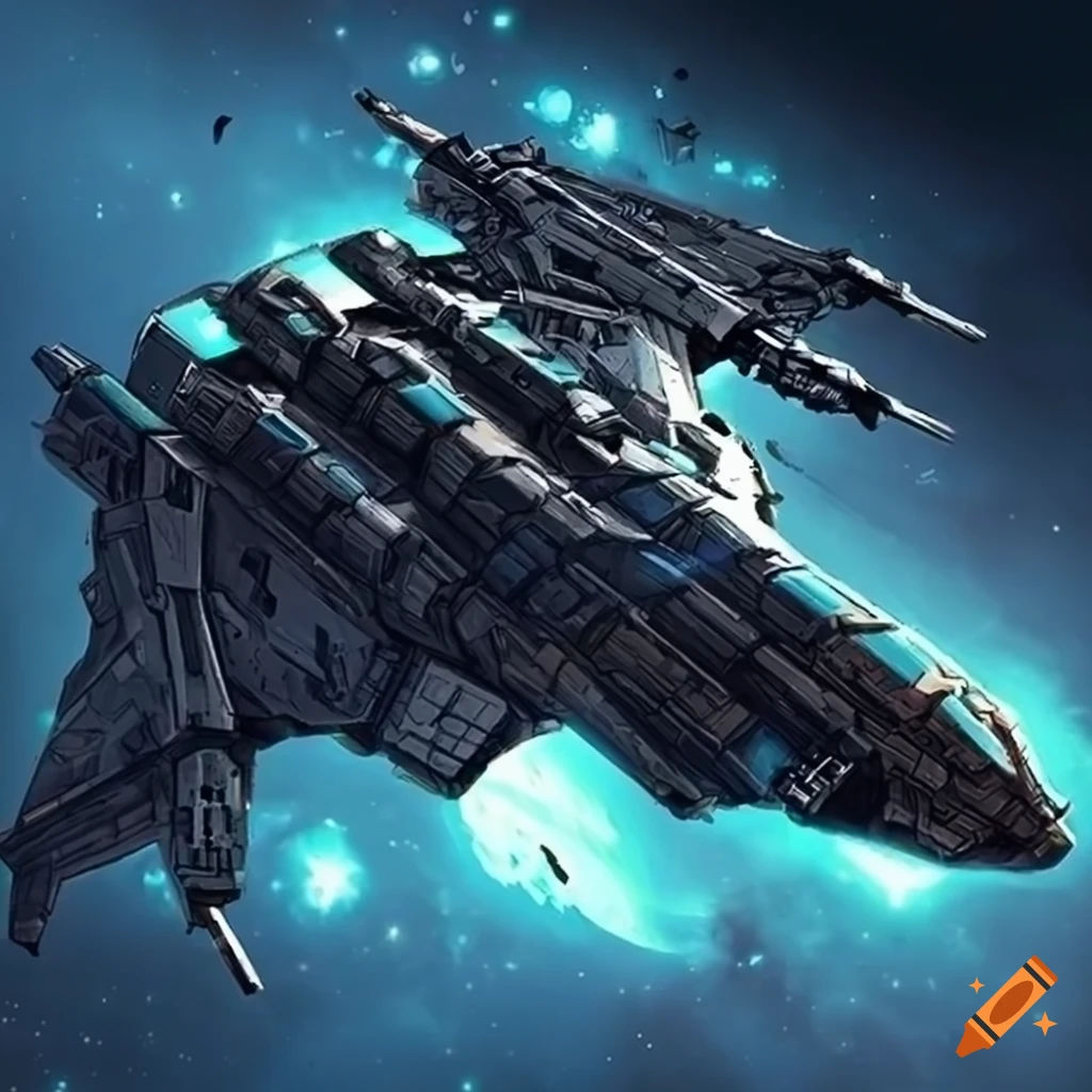 Wallpaper #W2dA_5IBSpphPi3-PqJe50 Sci Fi Space Fighter Spaceship on Craiyon