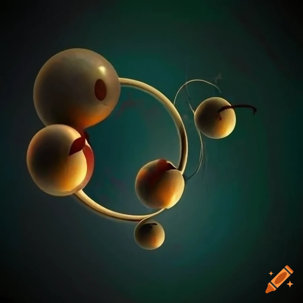 Wallpaper #gGfoDJMBSpphPi3-KuHk156 Abstract Surrealist Artwork of Trees and Spheres on Craiyon
