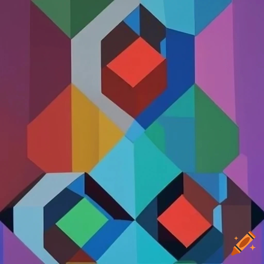 Wallpaper #xqkZi5cBxbDgA0RltfFt188 Victor Vasarely Geometric Surrealistic Art on Craiyon