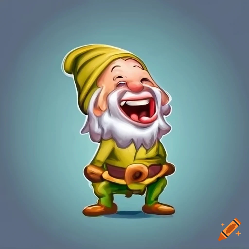 Wallpaper #avA6gJcBi4JM6agGWiFc158 Cartoon Drawing of a Dwarf Laughing