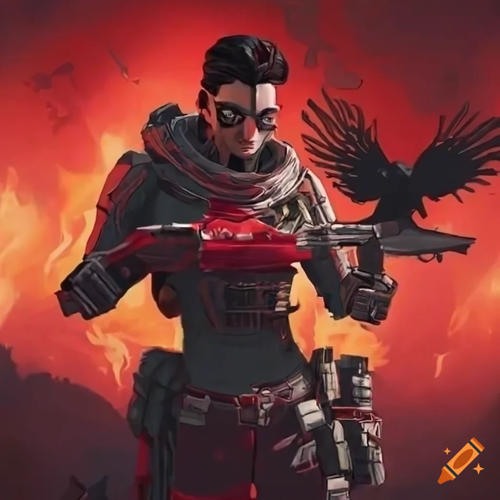 Wallpaper #TWfuAJMBSpphPi3-BKjJ217 Character Design of Bloodhunter from Apex Legends on Craiyon