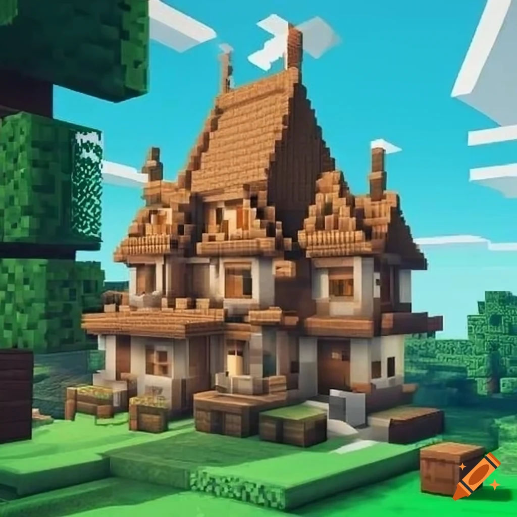 Wallpaper #vh2mK5MBlOZrFDOkycaC289 Fantasy Homes in Minecraft