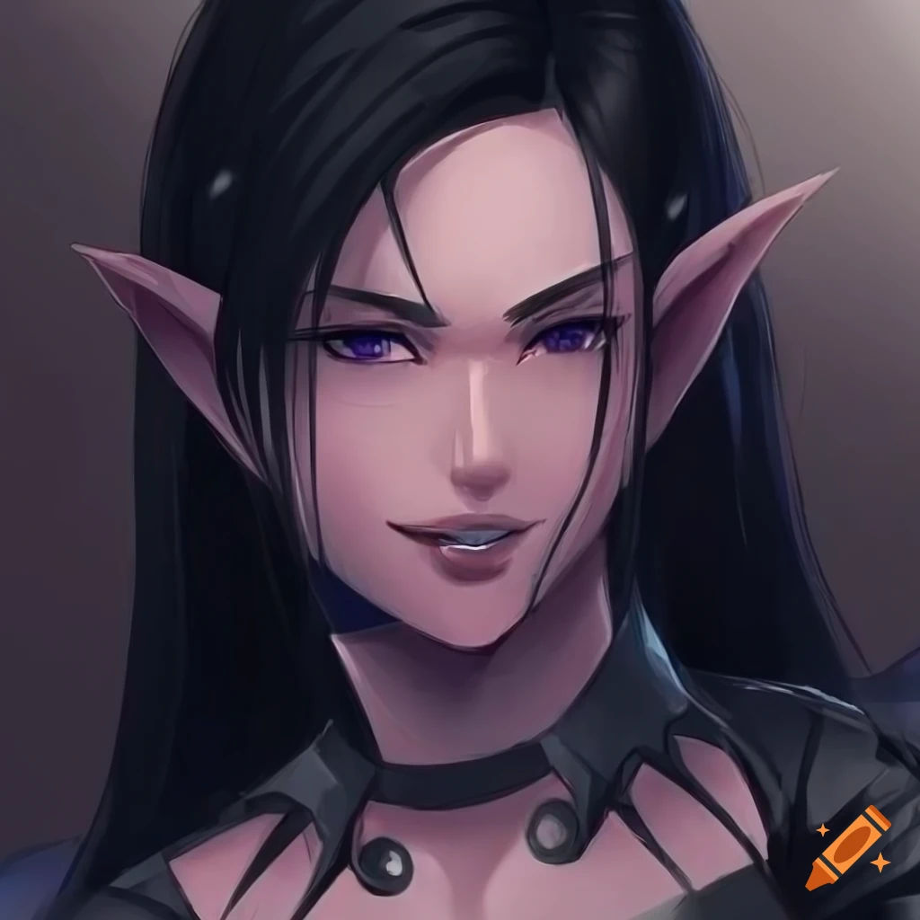 Wallpaper #FljiM5MBzN9vxX34CjrH204 Concept Art of a Confident Female Elf with Spiked Armor on Craiyon