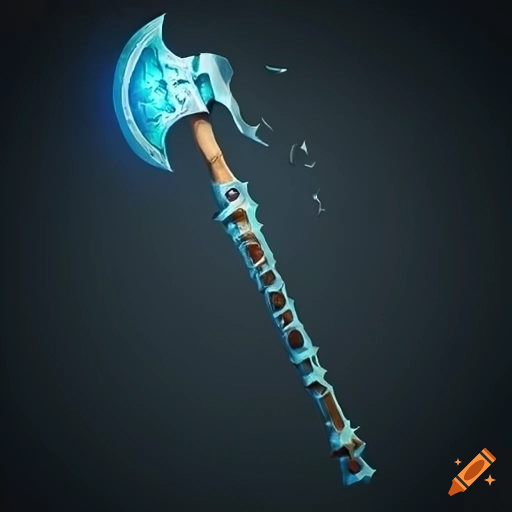 Wallpaper #n2e8ApMBSpphPi3-yrCR158 Image of a Symmetric Magic Battle Axe on Craiyon