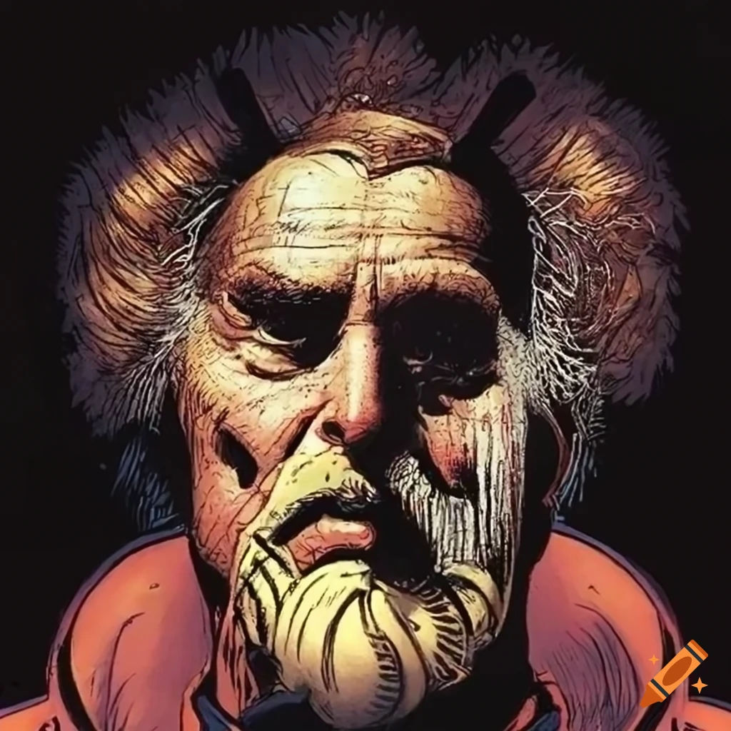 Wallpaper #ZfTEOZMBKFX8bn3ruHft317 Graphic Novel Cover with a Mysterious Villain on Craiyon