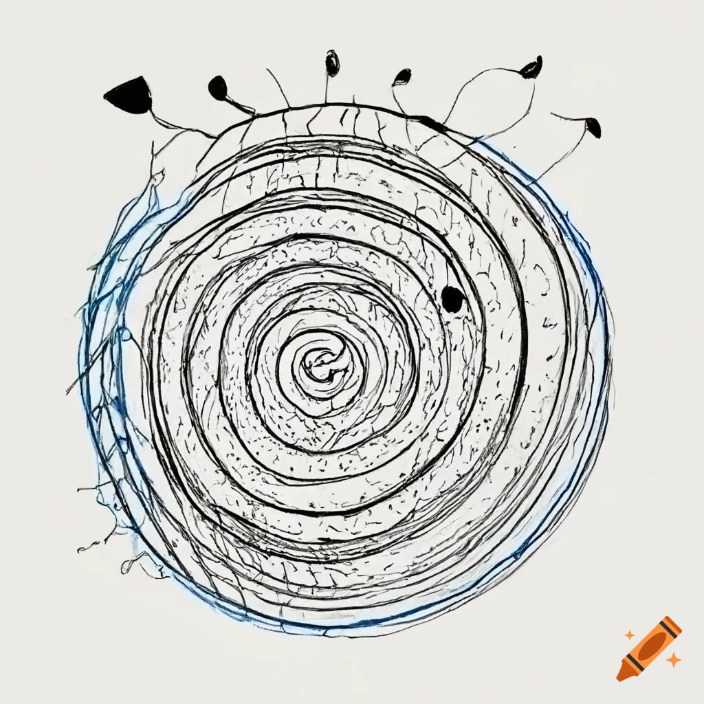 Wallpaper #3WdzBJMBSpphPi3-77fu88 Abstract Spiral Drawing on Craiyon