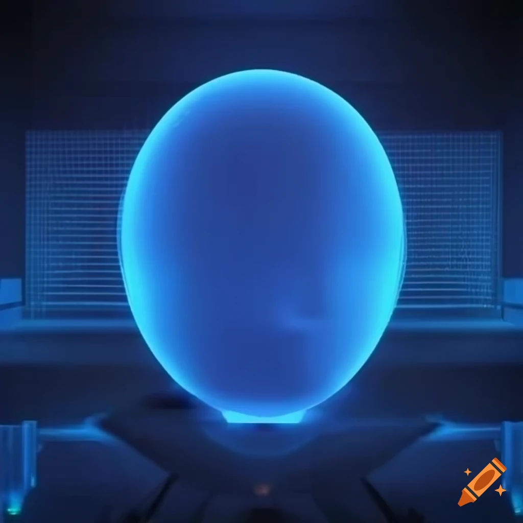 Wallpaper #e9tnMpMB3oUMxGFSkT0z288 Blue Hologram Screen Cgi Rendering on Craiyon