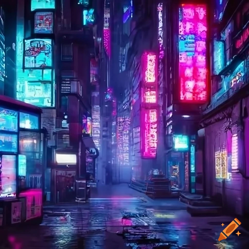 Wallpaper #IkCMMZMBJhL2WPbaM8f8224 Cyberpunk City Inspired by Stray Game on Craiyon