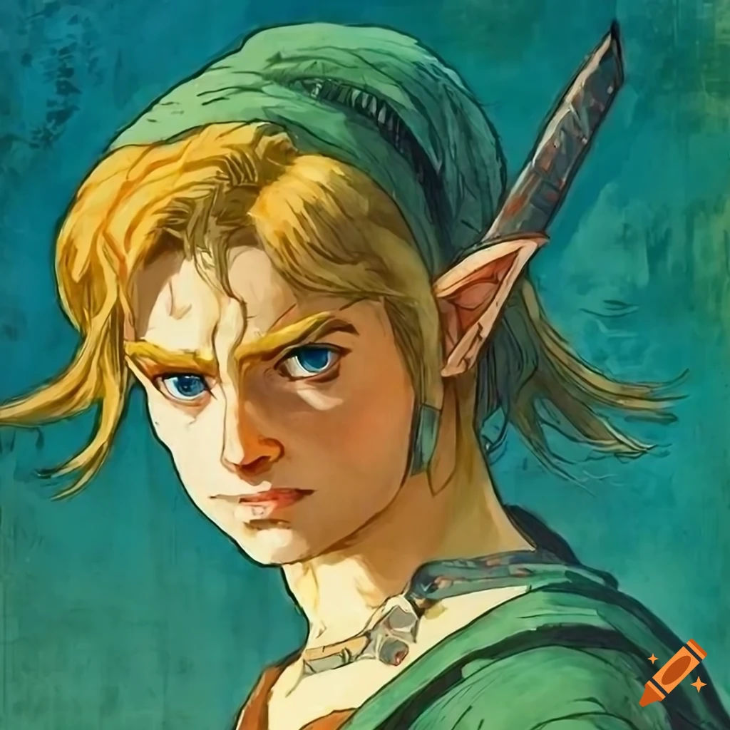 Wallpaper #Ueq0VZMBlwTYPL18GQ5U484 Illustration of Link from the Legend of Zelda Breath of the Wild on