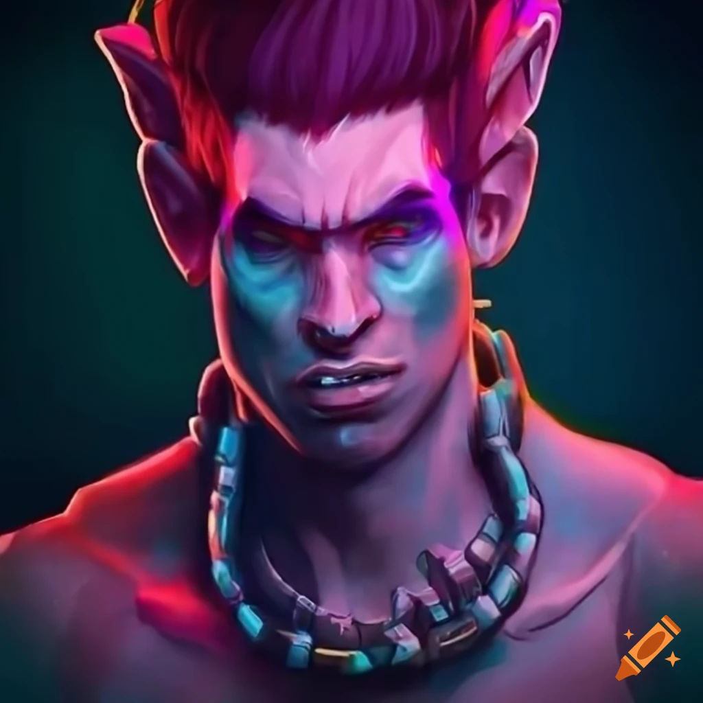 Wallpaper #-63cMZMBKf019FdaOxFD208 Image of a Handsome Cyberpunk Troll on Craiyon