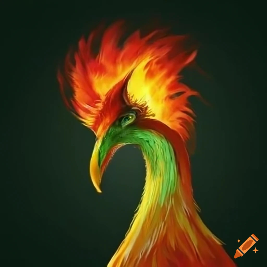 Wallpaper #2bc96 Image of a Majestic White Fire Phoenix on Craiyon