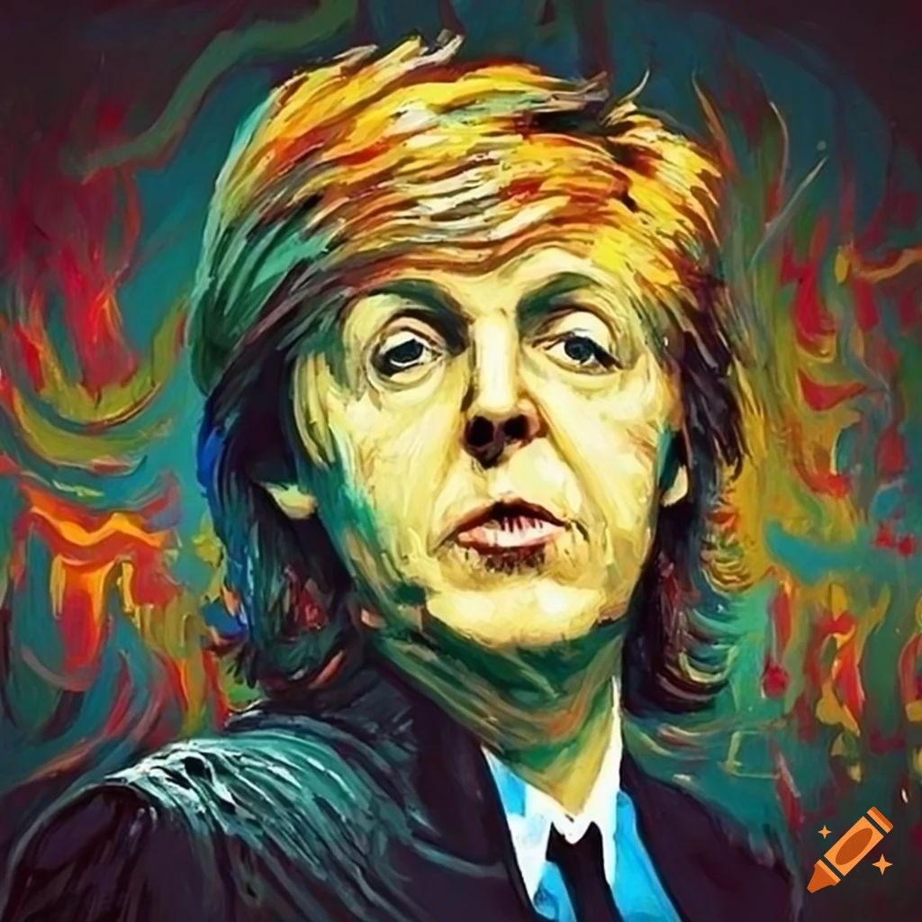 Wallpaper #t2f5-pIBSpphPi3-1JI2347 Artistic Portrait of Paul Mccartney on Craiyon