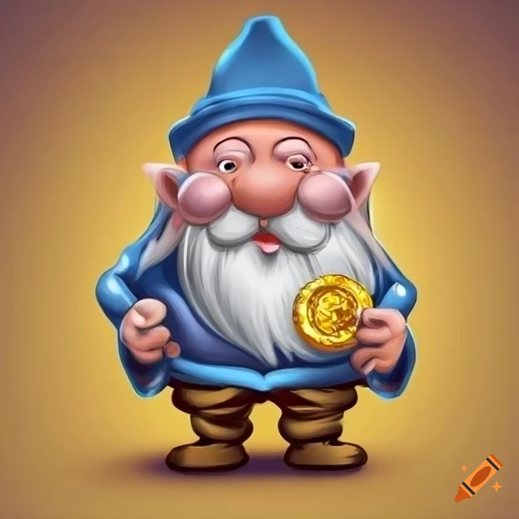 Wallpaper #avA6gJcBi4JM6agGWiFc181 Cartoon Dwarf with Gold Coins