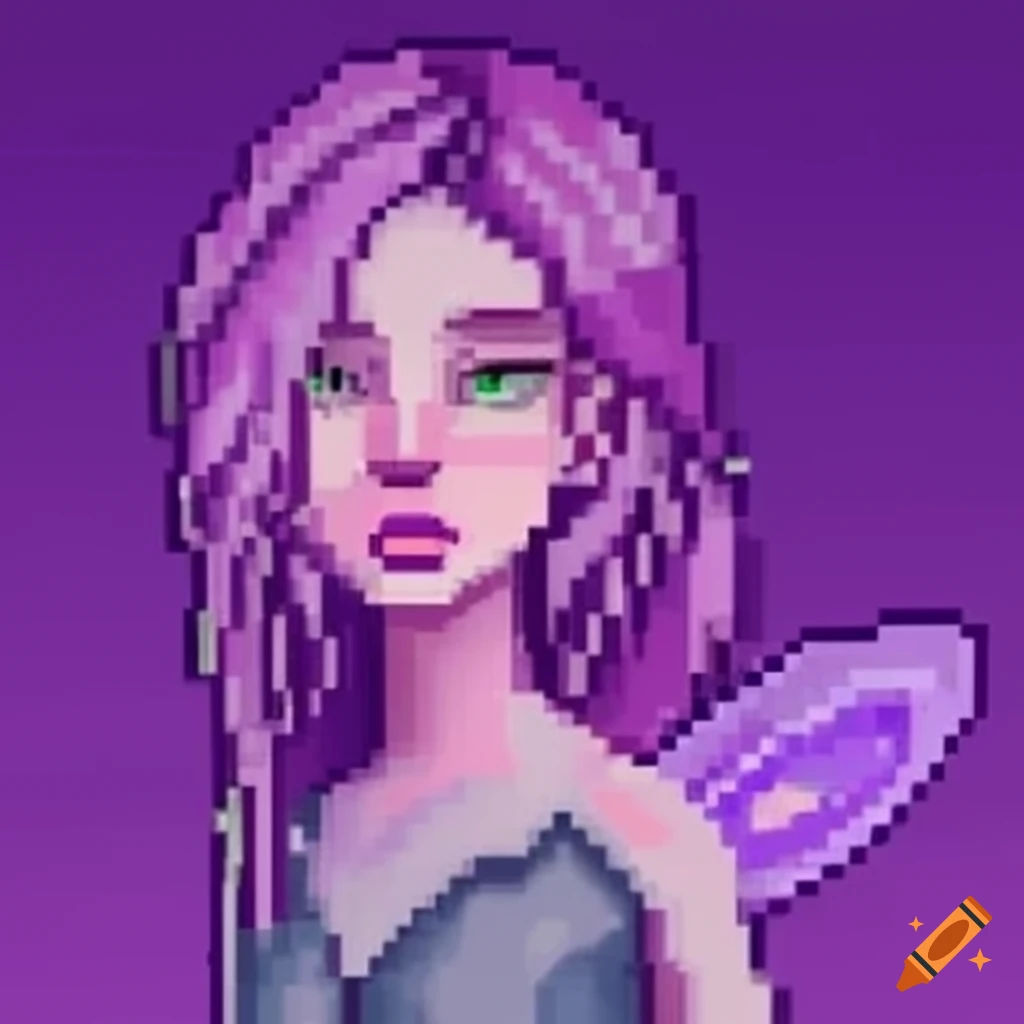 Wallpaper #1Gc765IBSpphPi3-00r6274 Soft Pixel Art of a Fairy Princess Character on Craiyon
