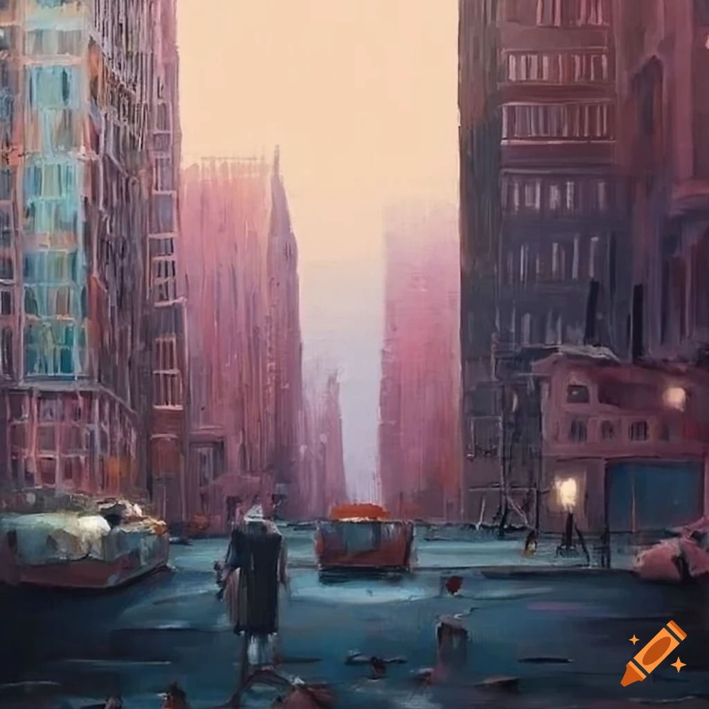 Wallpaper #NWcH9pIBSpphPi3-kYJt252 Dystopian Painting of San Francisco in Hudson School Style on Craiyon