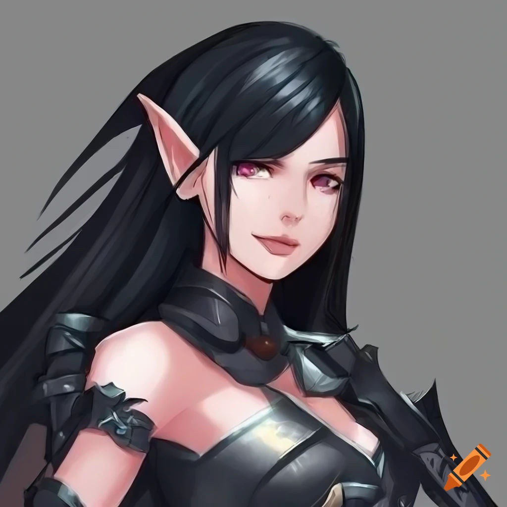 Wallpaper #FljiM5MBzN9vxX34CjrH342 Detailed Concept Art of a Confident Female Elf on Craiyon