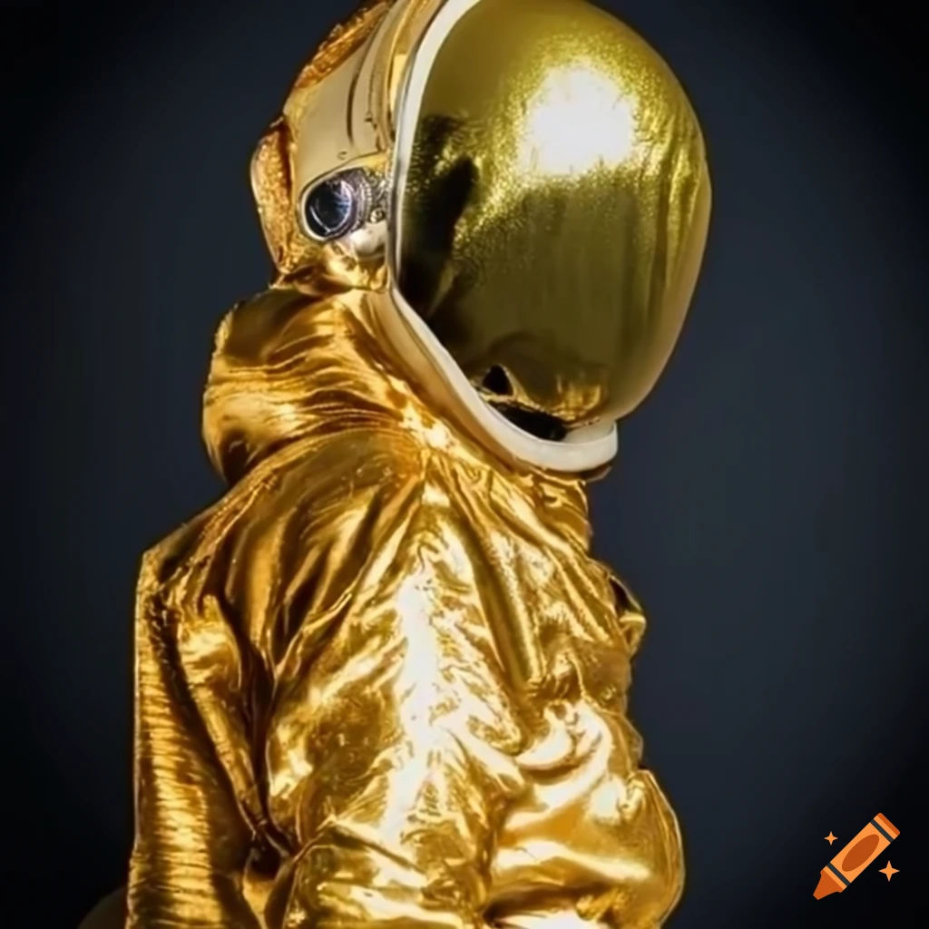 Wallpaper #e2eE_JIBSpphPi3-ZZiW349 Image of a Female Astronaut in Golden Spacesuit on Craiyon