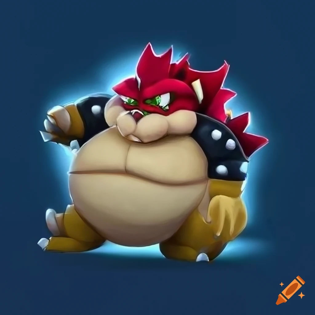 Wallpaper #8c6vJZMB71dOy6JZMRQu149 Realistic Drawing of Bowser Character