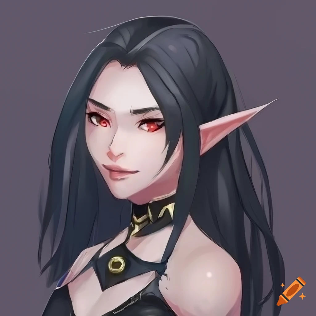 Wallpaper #FljiM5MBzN9vxX34CjrH340 Detailed Concept Art of a Confident Female Elf with Spiked Armor on Craiyon