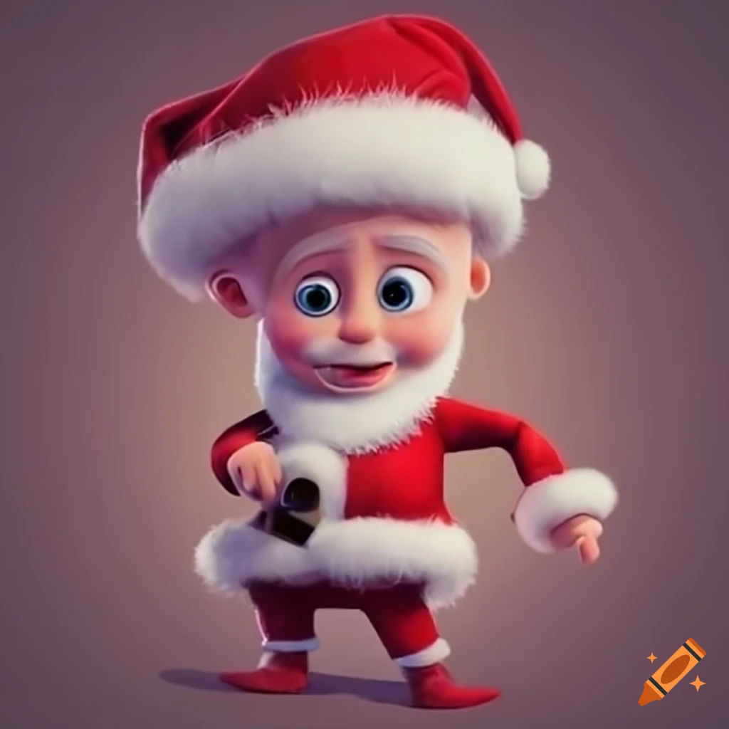 Wallpaper #lTGnNZMB5zzyi_yYH1f-76 Cute Toddler Santa Claus in Pixar Style on Craiyon