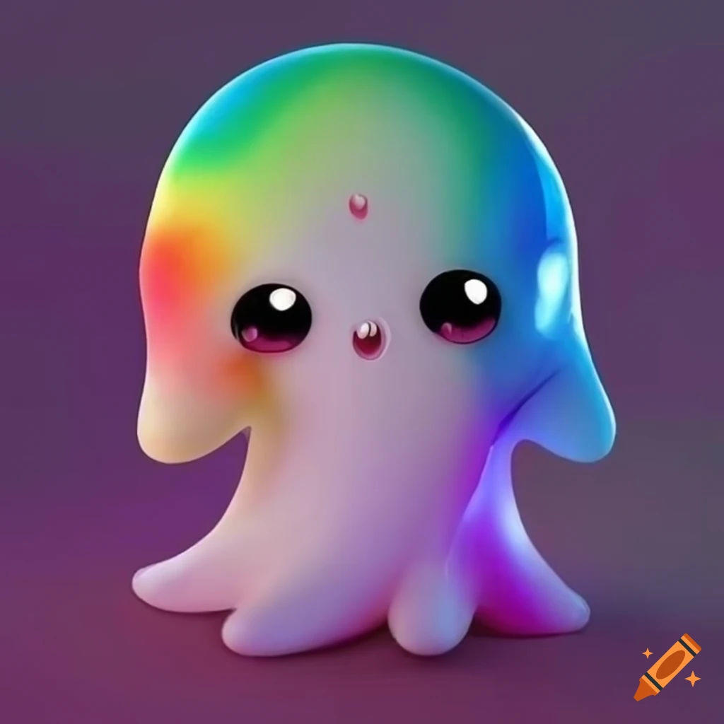 Wallpaper #nfRnOpMBKFX8bn3rLXiG465 Cute Rainbow Ghost Illustration