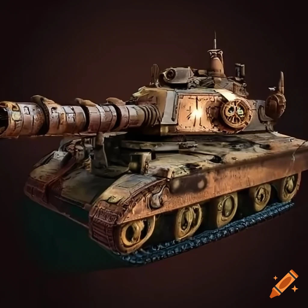 Wallpaper #YWfx8JIBSpphPi3-EGk472 Image of a Realistic Steampunk Battle Tank on Craiyon