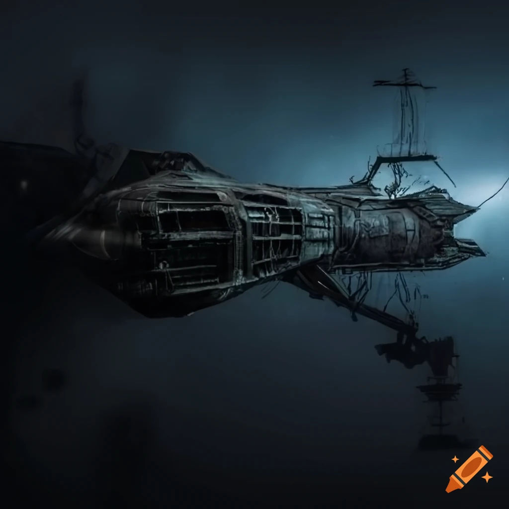 Wallpaper #8miAIJMBSpphPi3-mS3Z138 Image of an Abandoned Spaceship on Craiyon