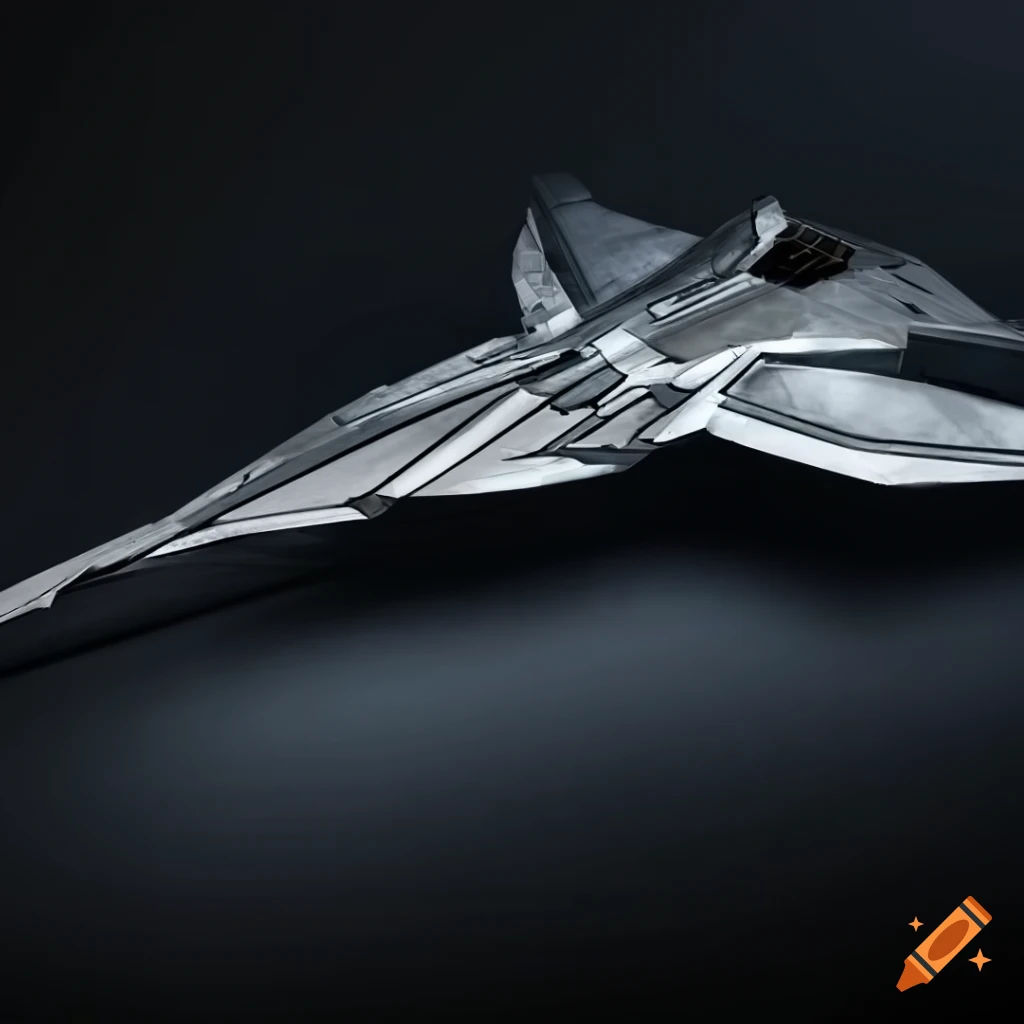 Wallpaper #VWdkBZMBSpphPi3-9bwi179 Futuristic Spaceship Fighter with Symmetrical Design on Craiyon