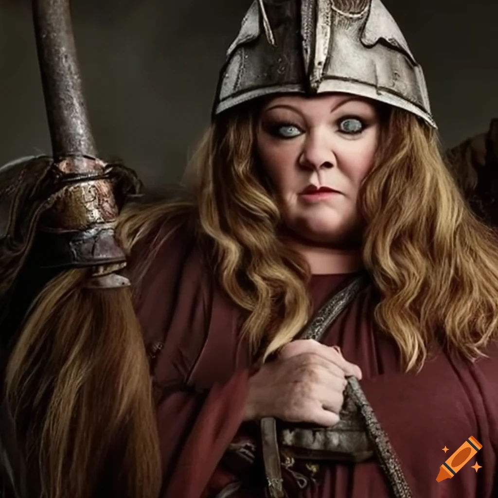 Wallpaper #UGe98ZIBSpphPi3-uW3x343 Melissa Mccarthy as a Powerful Viking Warrior on Craiyon